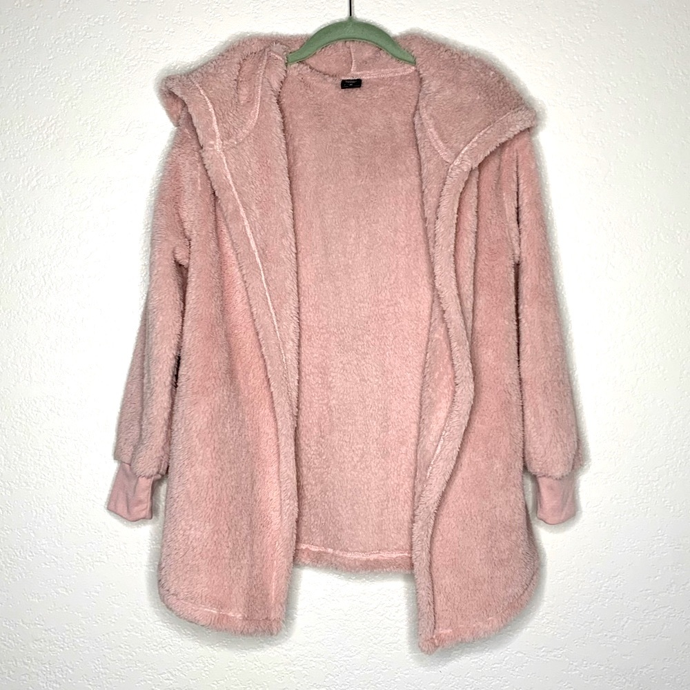 Fuzzy Pink Cardigan